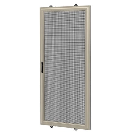 Ritescreen 48 in W x 95 in H Sliding  Screen Door, KD.144EXT, Charcoal Fiberglass Mesh, Clay KD.144EXT